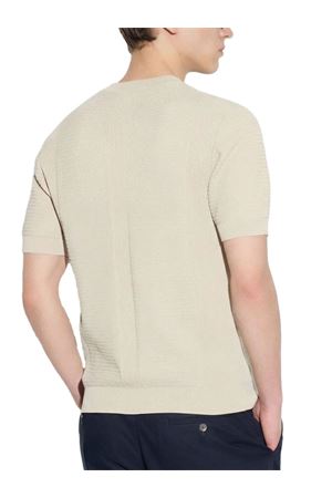 Maglia in cotone beige PAOLO PECORA | A028F3001420